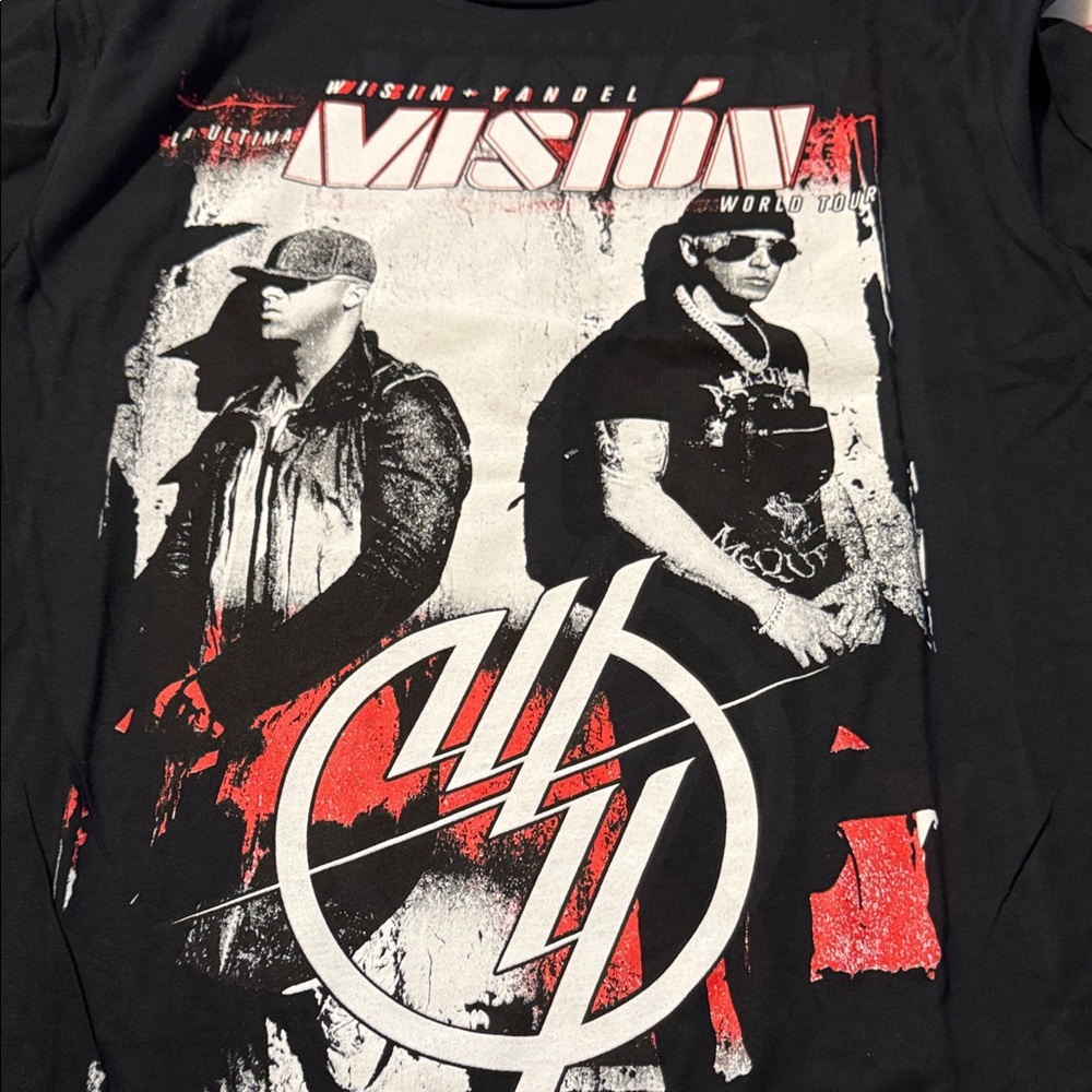 Wisin & Yandel La Última Misión World Tour concert T-shirt size large